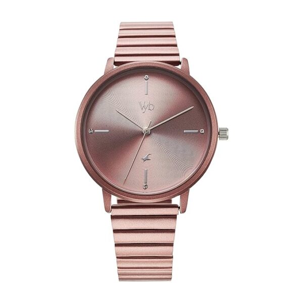 Fastrack Vyb Bliss Quartz Analog Dusty Pink Dial Watch