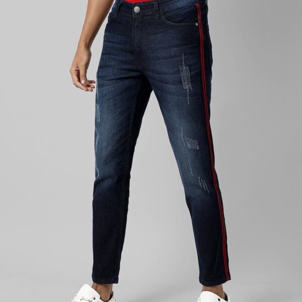 Campus Sutra Men’s Blue Striped Jeans